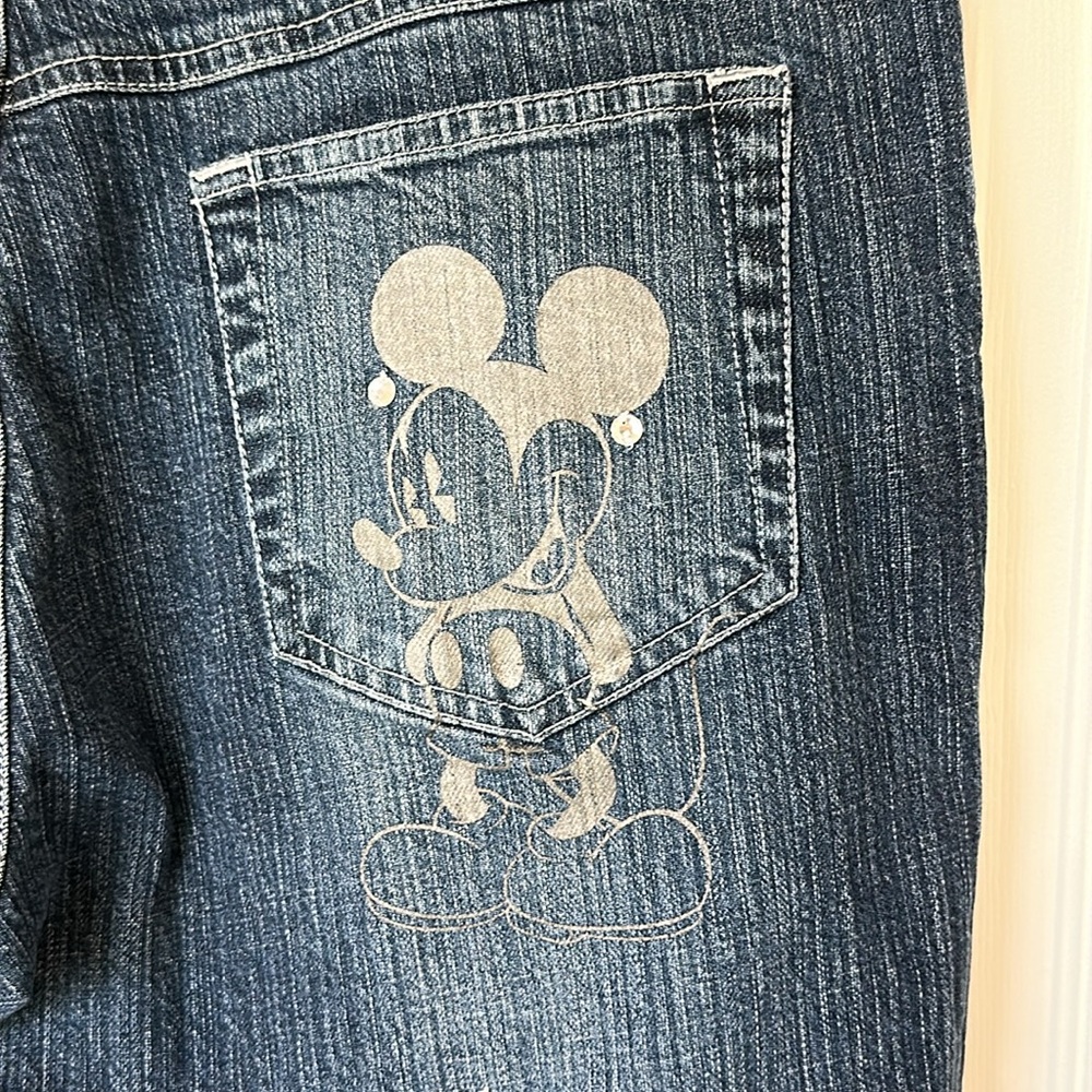 Disney Women's Dark Blue Straight Leg Jeans - Picture 8 of 16